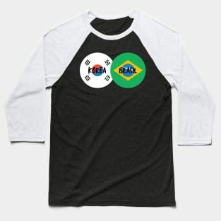 Korean Brazilian - Korea, Brasil Baseball T-Shirt